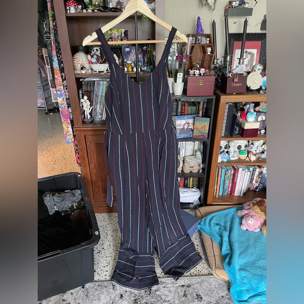 Universal Thread From Target Navy Blue Striped Ju… - image 2